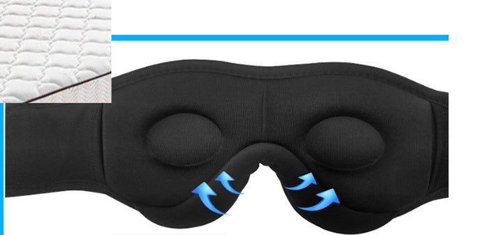 3D Bluetooth 5.0 Sleep Headphones Eyemask With Ultra-Thin Stereo Speaker Support Handsfree Blocklight